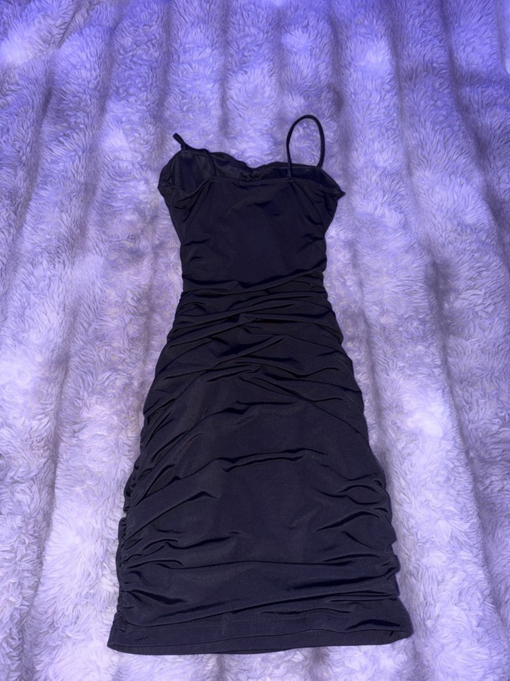 Windsor Runched Black Formal Dress - Picture 2 of 5